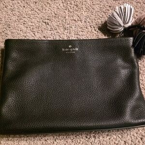 Kate Spade Black Textured Pouch